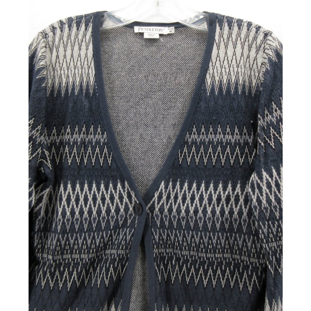 Pendleton Sweater Medium Petites Linen Blend Card… - image 2